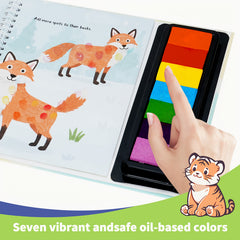 Colorful Finger Painting Book for Kids