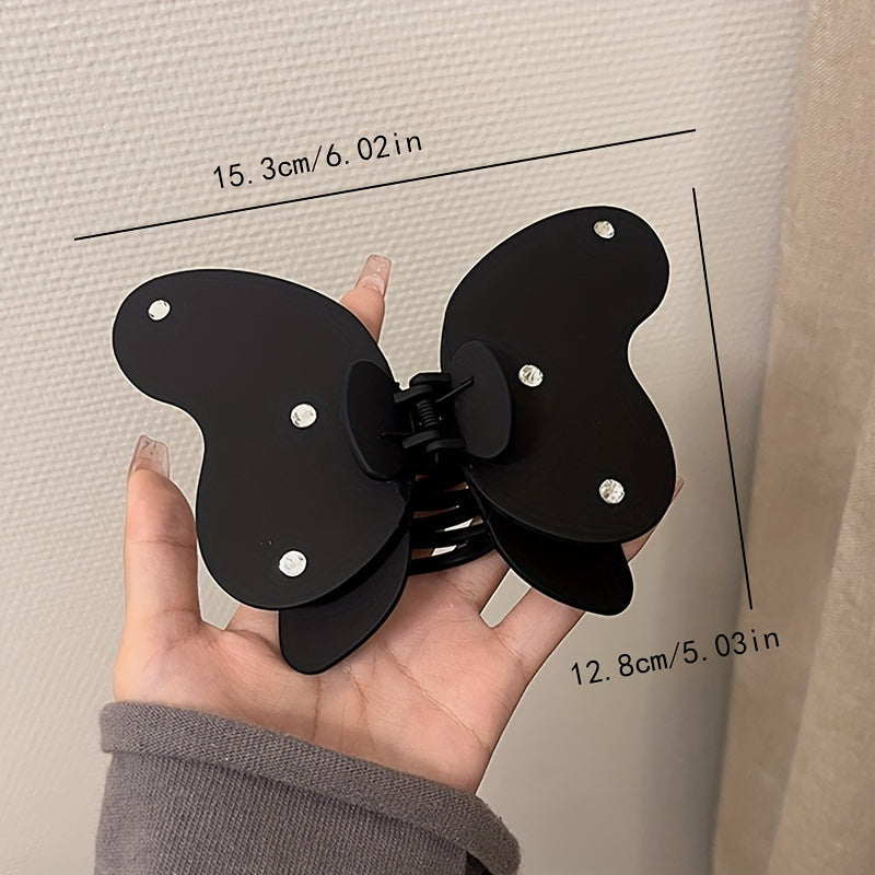 Butterfly Rhinestone Hair Claw for Women Girls