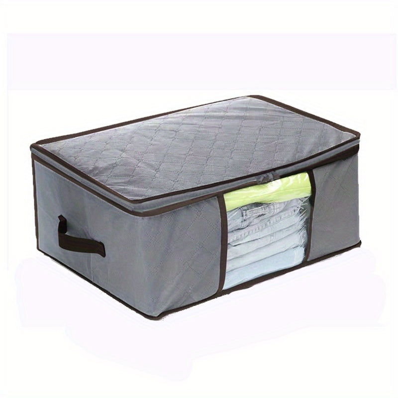 Quilt Storage Box With Handle Zipper Large Blanket Bag