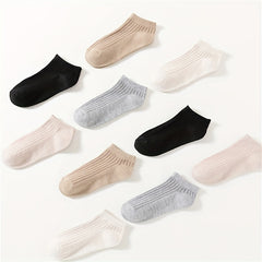 10 Pairs Low Cut Ankle Socks Women's Stockings