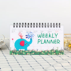 Small Weekly Schedule Book Portable Coil Student Notepad