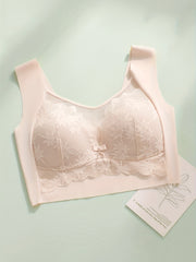 Lace Wireless Bra Seamless Wide Straps Intimates Women's Lingerie