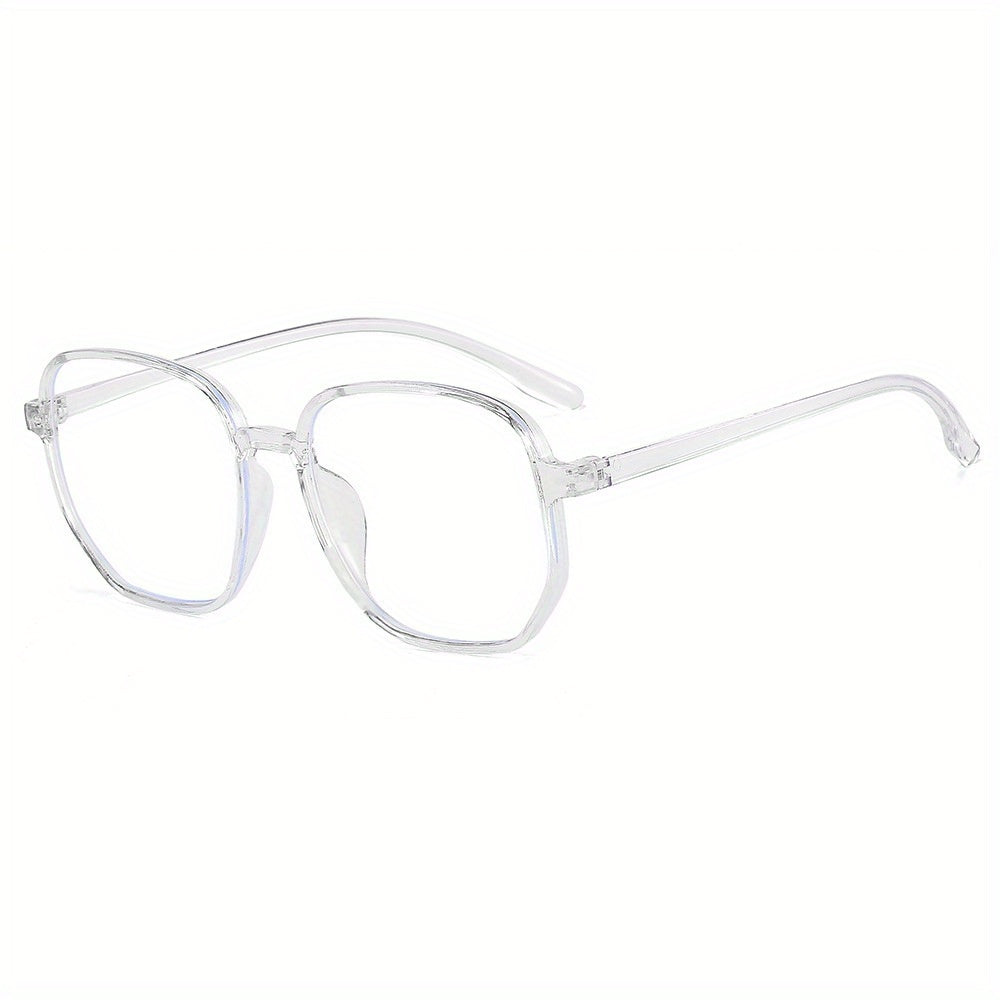 Square Clear Lens Glasses For Women Men Casual Jelly Frame Anti Light Glasses