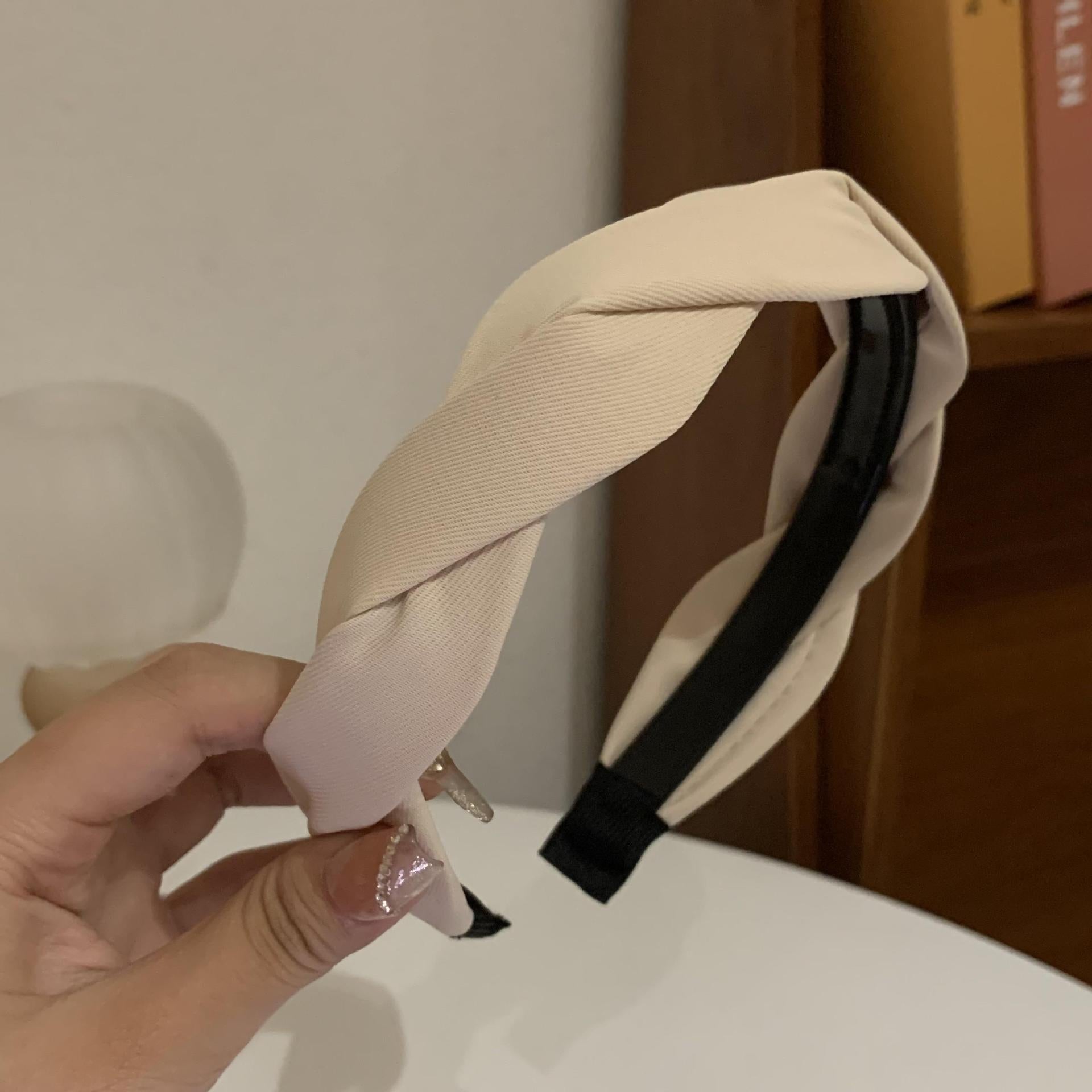 Solid Weave Headwear Twist Hair Hoop Sweet Female Hair Accessories