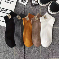 5 Pairs Women's Crew Socks - Comfy & Breathable Low Cut Ankle Stockings