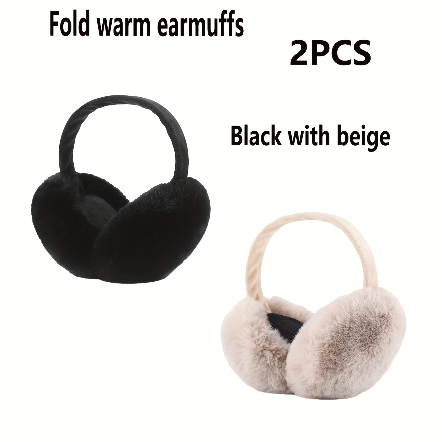 Adjustable Winter Ear Muffs Windproof Plush Ear Covers