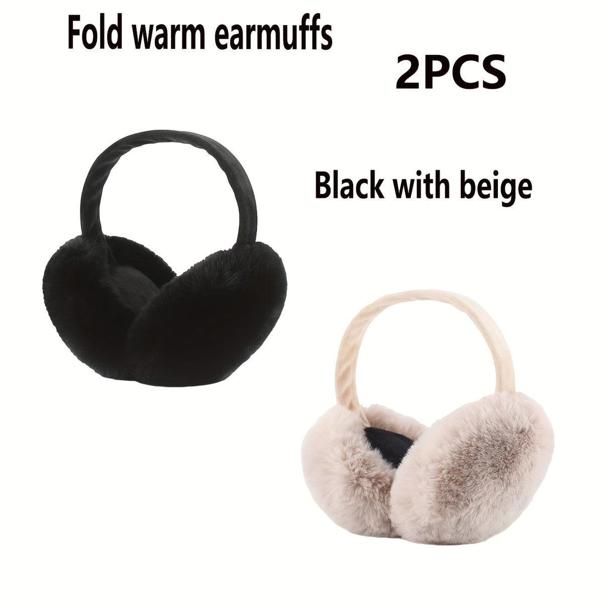 Adjustable Winter Ear Muffs Windproof Plush Ear Covers