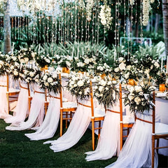 Transparent Tulle Wedding Dress Element Flower Party Decoration Roll