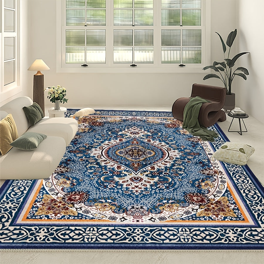 Vintage Oriental Area Rug - Machine Washable