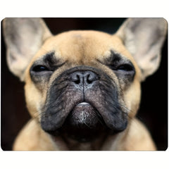French Bulldog Face Mouse Pad - Non Slip Rubber Base