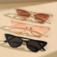3 Pairs Triangle Cat Eye Sunglasses UV400 Sun Shades for Travel
