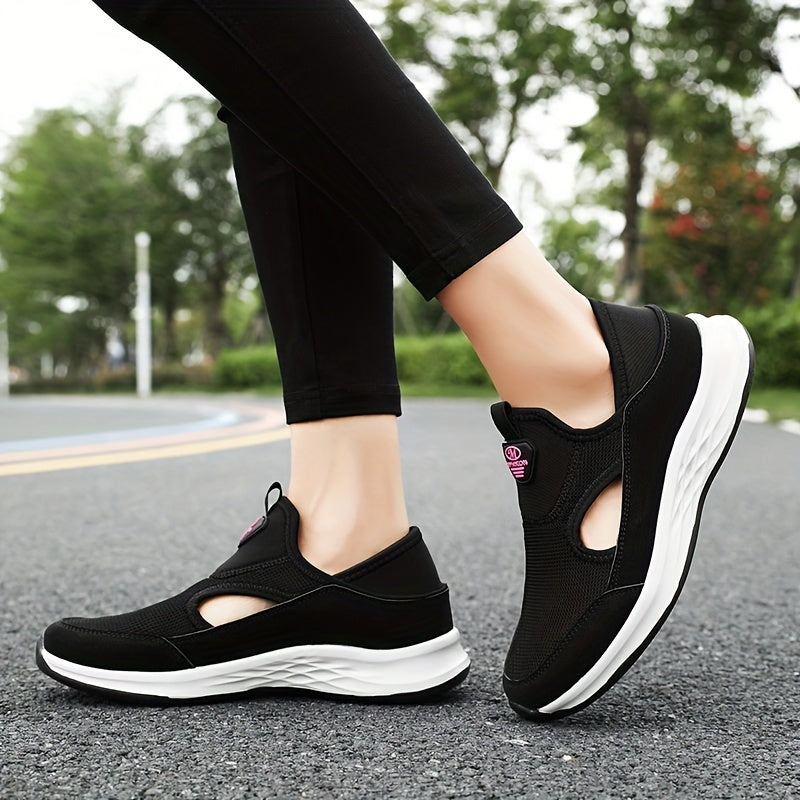 Women's Mesh Slip-on Walking Shoes Lightweight Outdoor Casual Sneakers