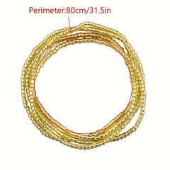 1PC Waist Beads Chain Belt Layered Belly Body Chain Beach Waist Jewelry