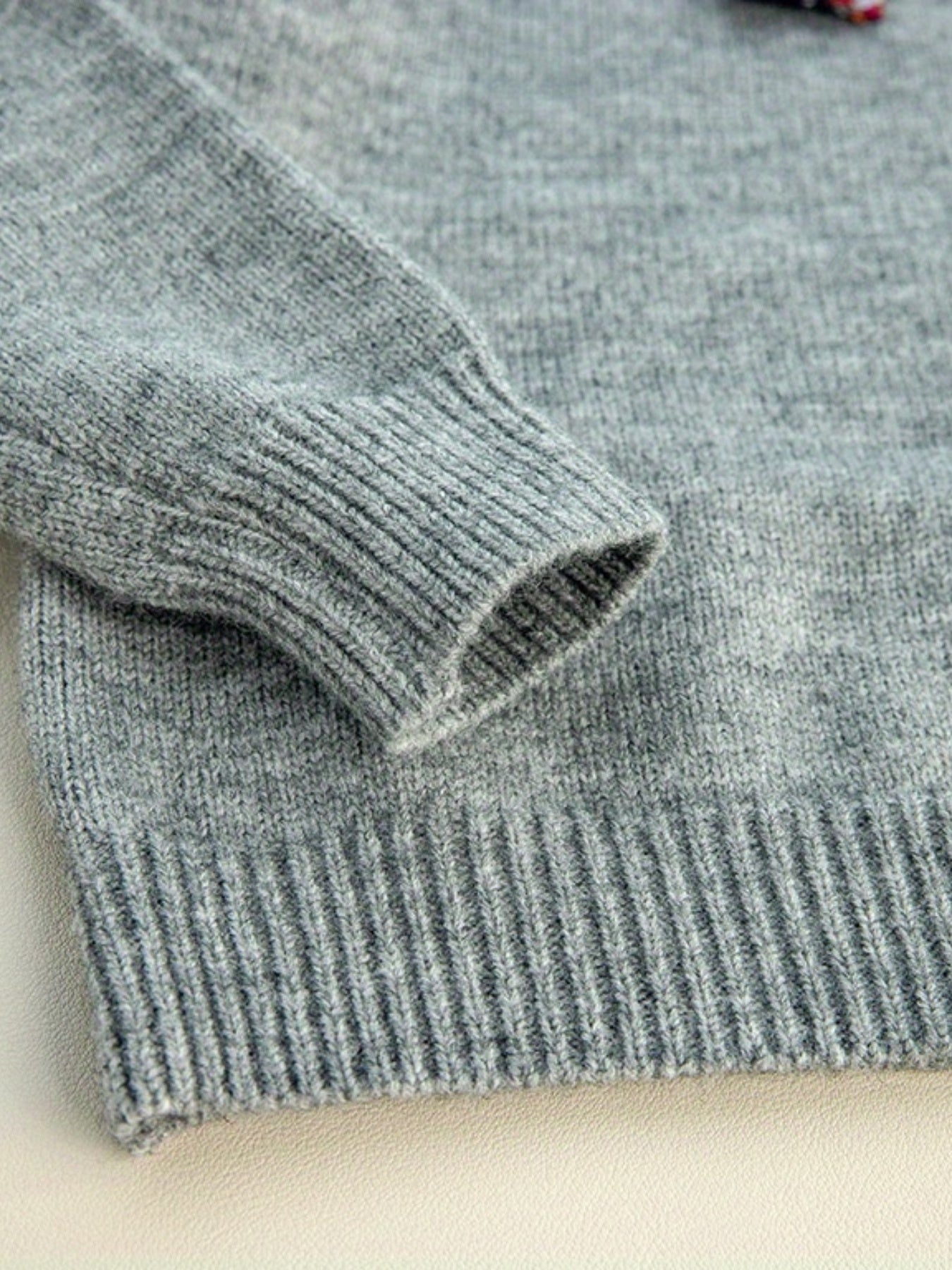 Preppy Style Lace Collar Knit Sweater
