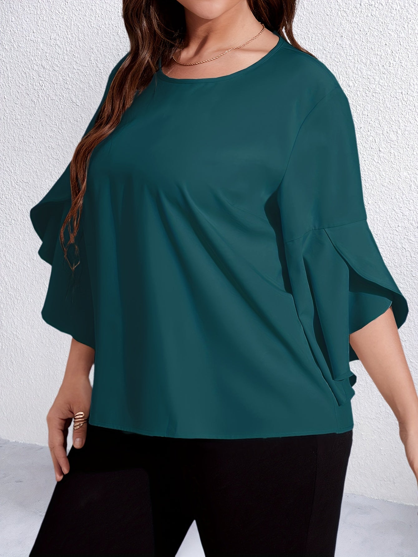 Bell Sleeve Wrap Blouse
