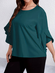  Bell Sleeve Wrap Blouse