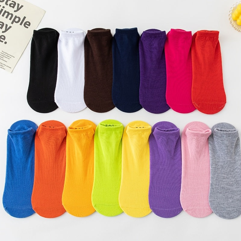Solid Towel Bottom Yoga Socks Anti Slip Garters Grip Short Crew Socks