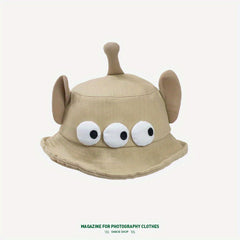 Three Eye Monster Bucket Hat Sun Protection Basin Hat For Man