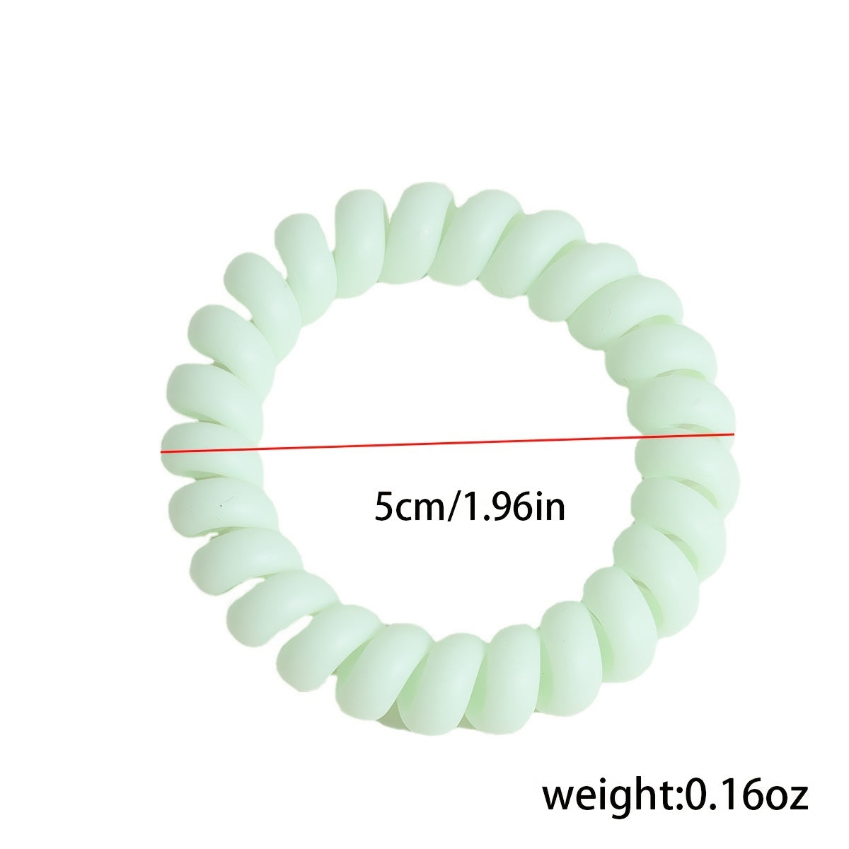 Solid Telephone Wire Scrunchie Elastic Hair Tie Accessory