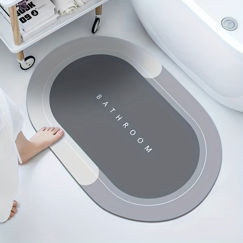 Non Slip Bathroom Mat Quick Drying Crystal Velvet Foot Mat Water Absorption