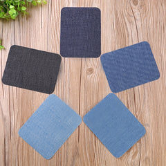 10pcs Iron On Denim Patch Repair And Decorate Jeans And Clothes
