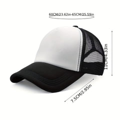 Beer Mesh Trucker Hat Anime Suit Beer Rabbit Print Baseball Cap