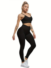 Women's Seamless Hip High Waist Yoga Pants for Gym & Workout