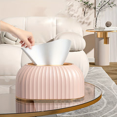 Modern Desktop Tissue Box Holder Automatic Lifting Style