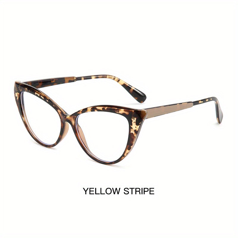 Cat Eye Anti Light Glasses For Women Men Clear Lens Glasses