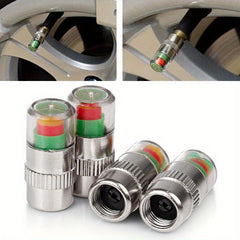 Tire Pressure Gauge Sensor with Alarm Monitoring Valve Cover