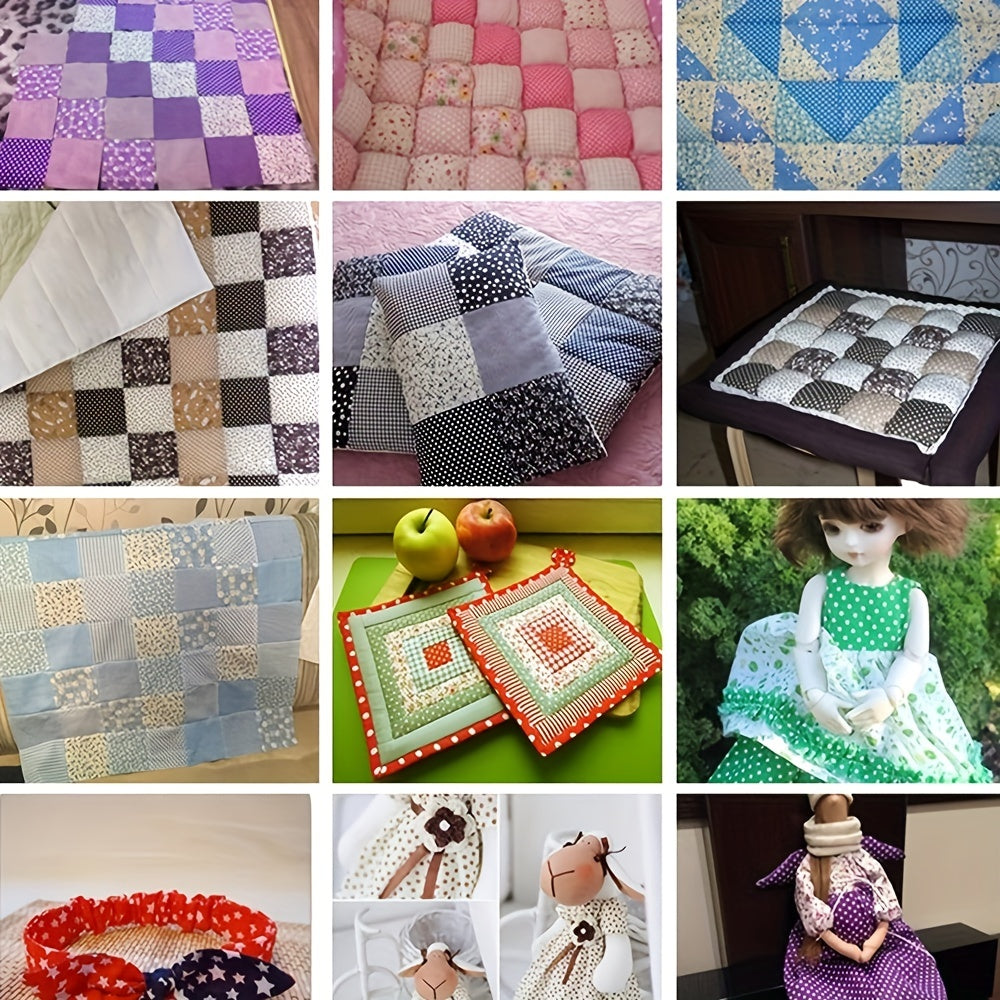 Colorful Craft Fabric Squares 8 Pack 9x9 - Quilting Scrapbook Projects