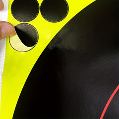 Self Adhesive Shooting Targets, Bright Reactive Splatter Targets, 43x18 cm