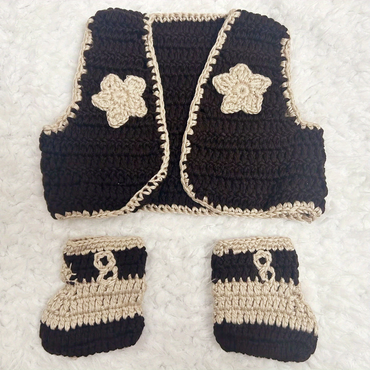 Newborn Cowboy Photo Prop Knitting Costume