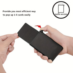 Men's RFID Credit Card Holder Wallet Mini Aluminum Storage Bag