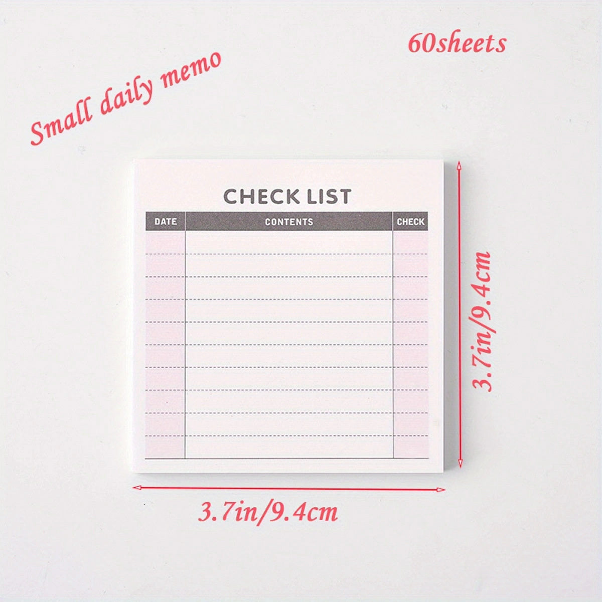 Small Fresh Planner Tearable Memo Pad 60 Pages