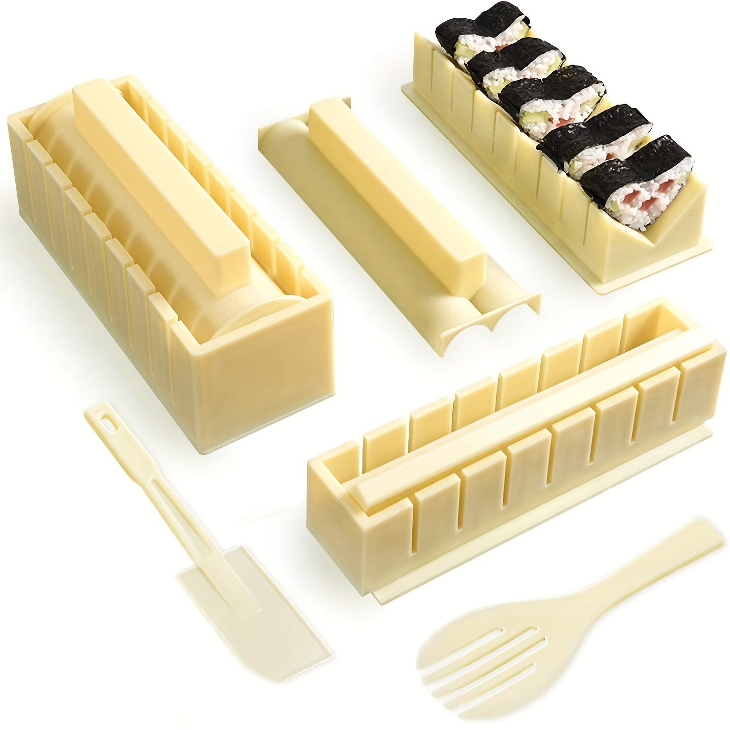 Sushi Maker Set Sushi Making Kit Plastic Sushi Maker Tool Rice Mold DIY