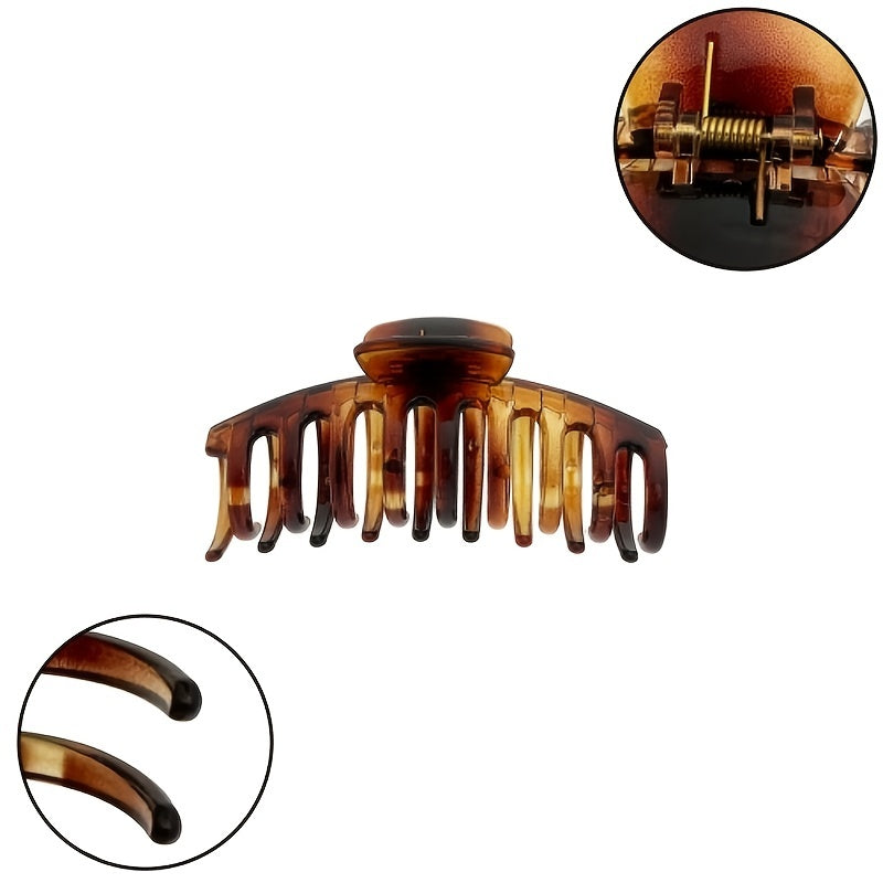 Glossy Oversize Hair Claw Clip Solid Non Slip Strong Hold Grip for Thick Hair