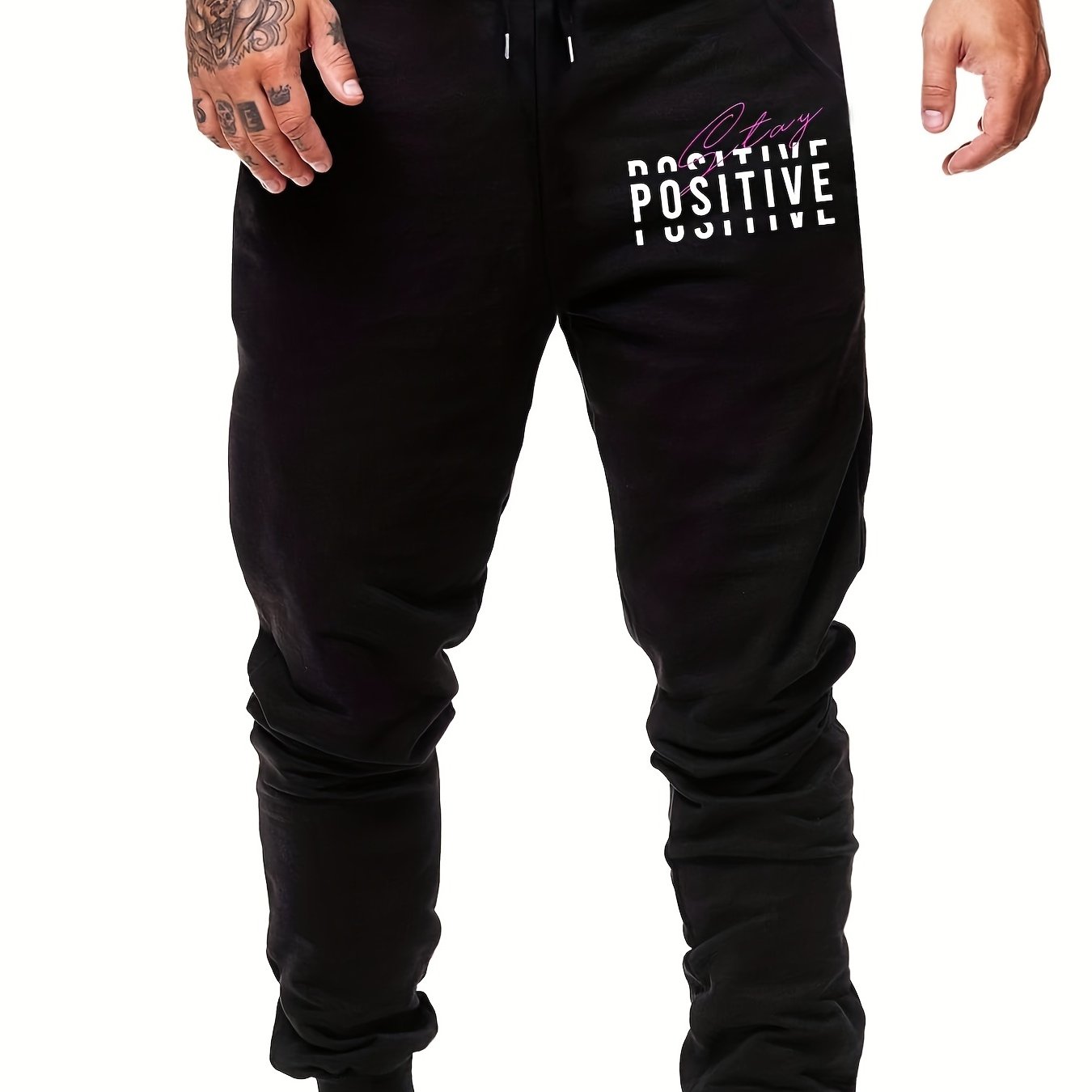 Comfortable Men's Drawstring Joggers - Sports Pants for Casual Wear