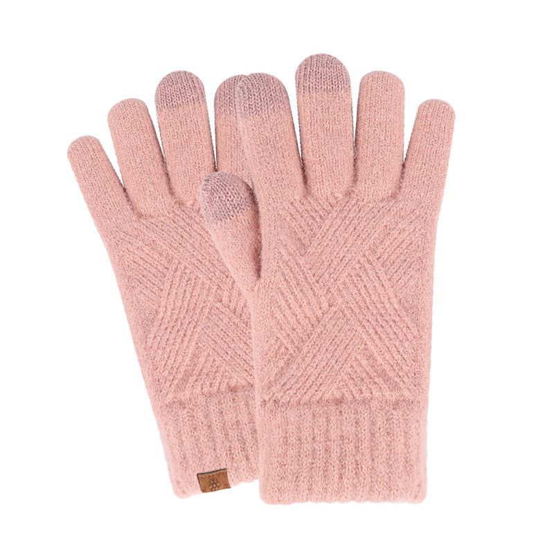 Women's Winter Touchscreen Stretch Thermal Magic Gloves Warm Wool Knitted