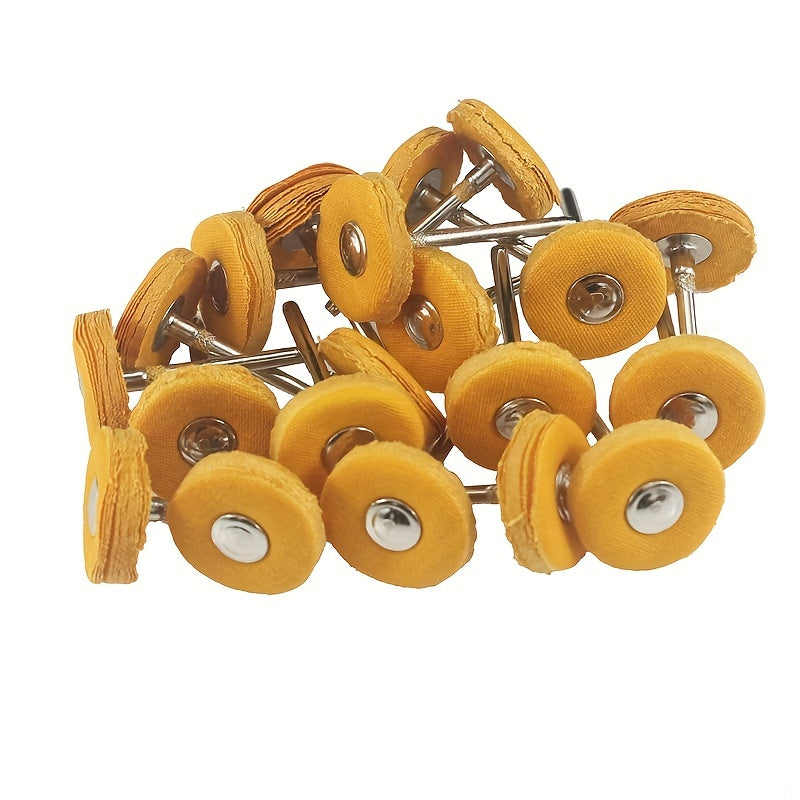 20pcs Buffing Wheel 1 8 Inch Cloth Polishing Wheel For Rotary Tools Yellow