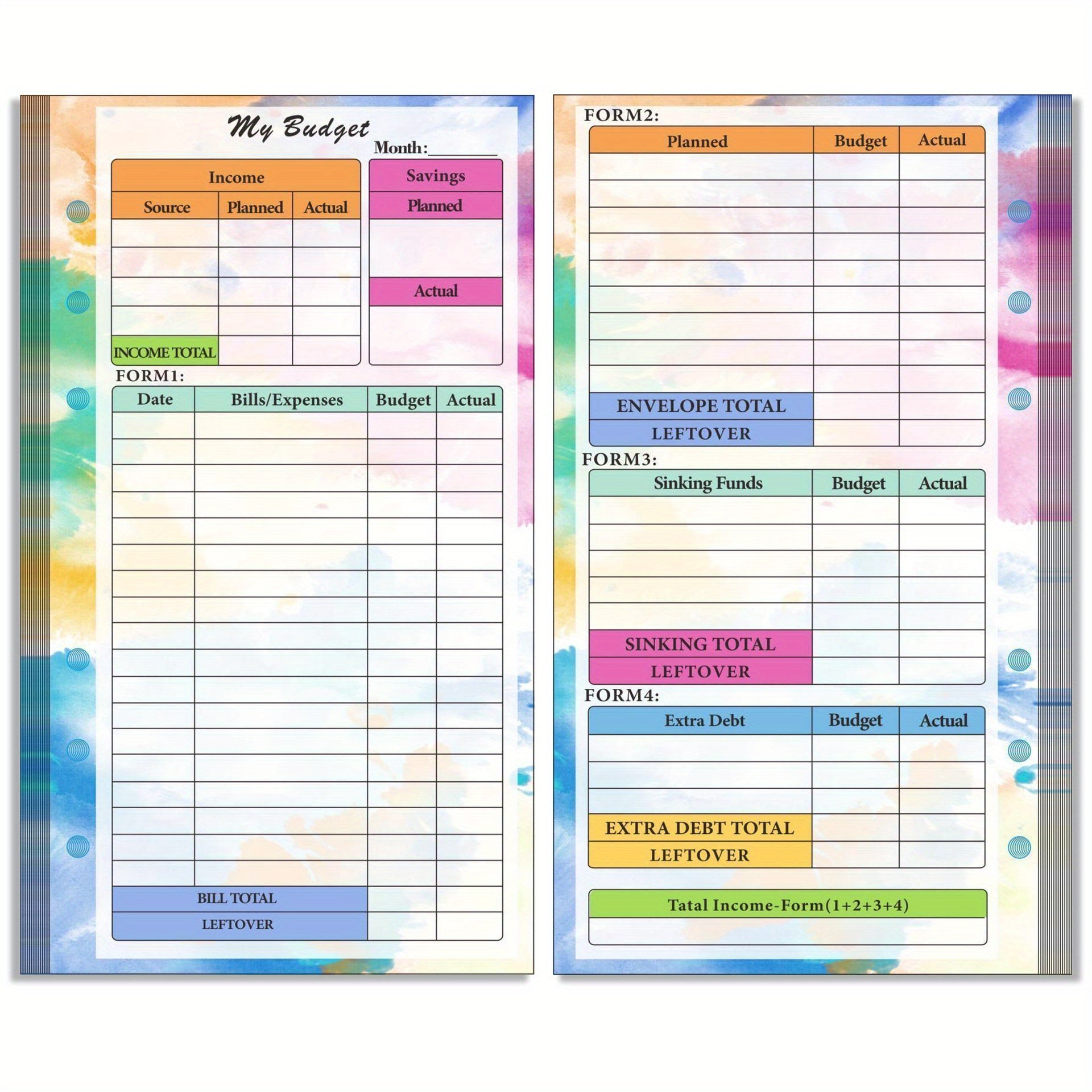 6 Hole Loose Leaf Booklet Core Accessory Package