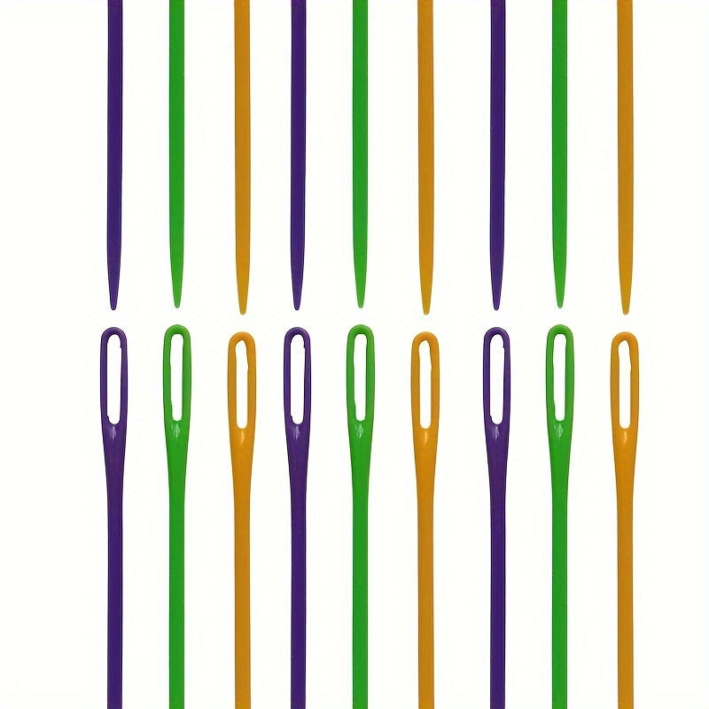 5pcs Large Eye Plastic Sewing Needles Safety Lacing Learning DIY Crafts