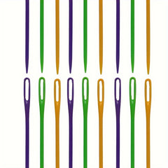 5pcs Large Eye Plastic Sewing Needles Safety Lacing Learning DIY Crafts