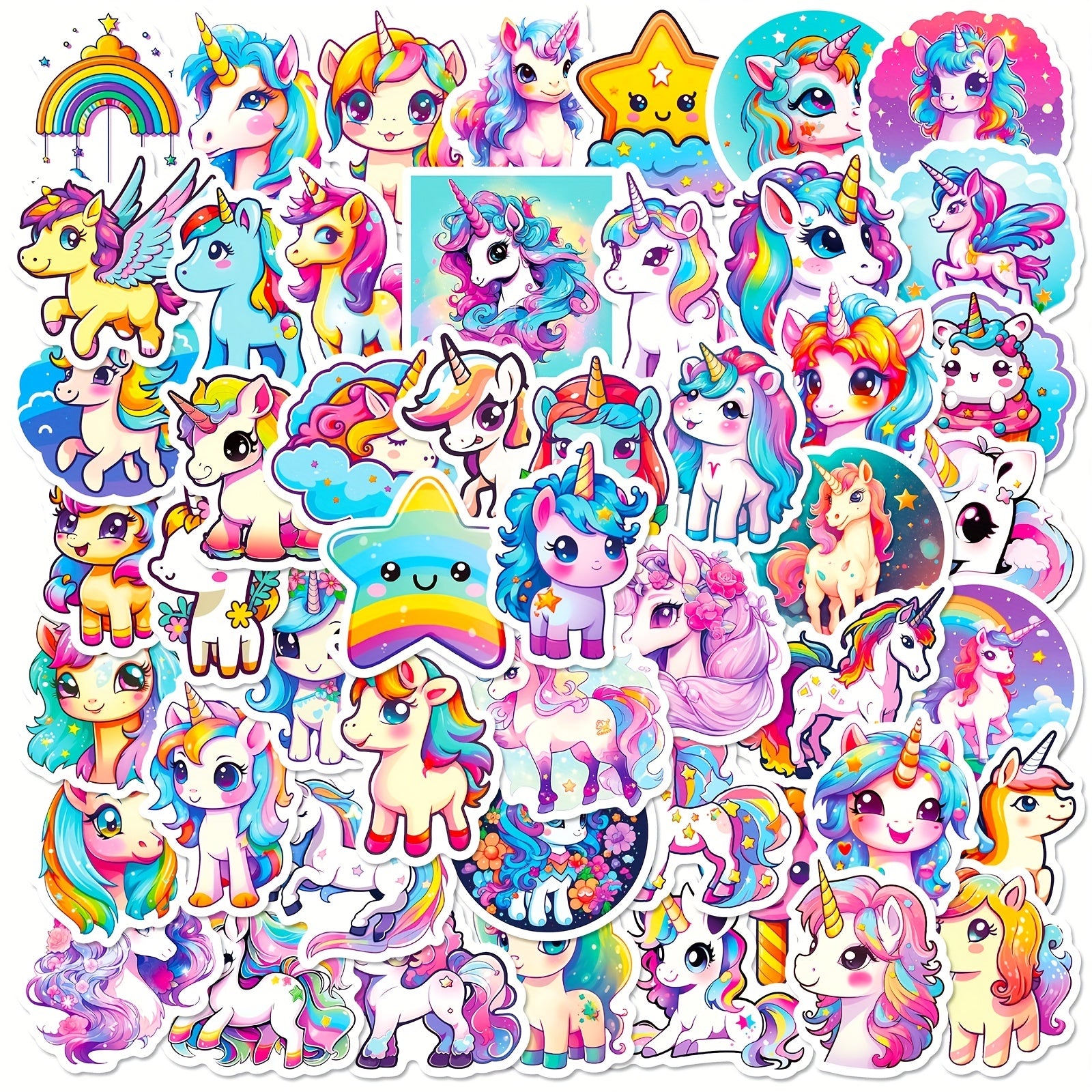 50pcs Cartoon Stickers For Luggage Guitar Skateboard Mobile Waterproof Stickers