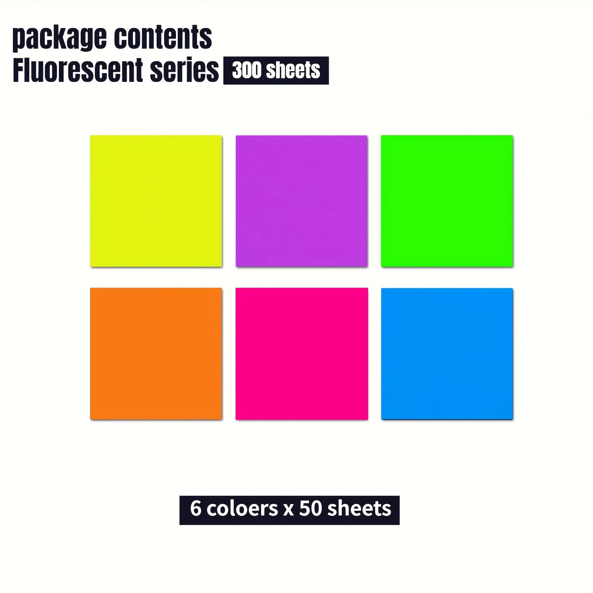 300 Sheets Transparent Sticky Notes Mini Waterproof Square Self Adhesive