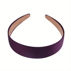Satin Wide Brim Headband Non-Slip Hair Accessory