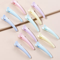 12pcs Plastic Hair Clips Candy Strong Hold Grip Hair Jaw Clip For Thick Hair