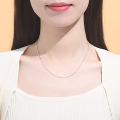 925 Sterling Silver Necklace Women's Clavicle Chain Variety Of Chain Types