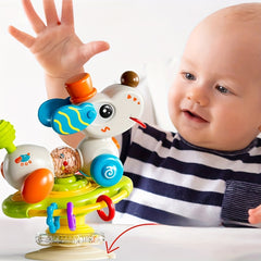 Colorful Suction Cup Spinner Toy Fun Animal Theme Rotator for Windows & Bathtubs