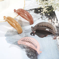 Translucent Hair Clip Girl Banana Clip Vertical Clip Ponytail Clip